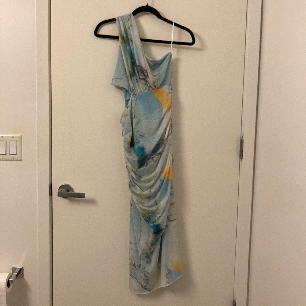 Marble Cut Out Maxi Dress, NWOT